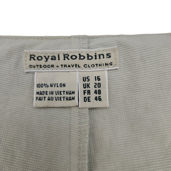 ROYAL ROBBINS Skort 16 Tan Nylon Faux Wrap Hiking Walking golf - Picture 8 of 10